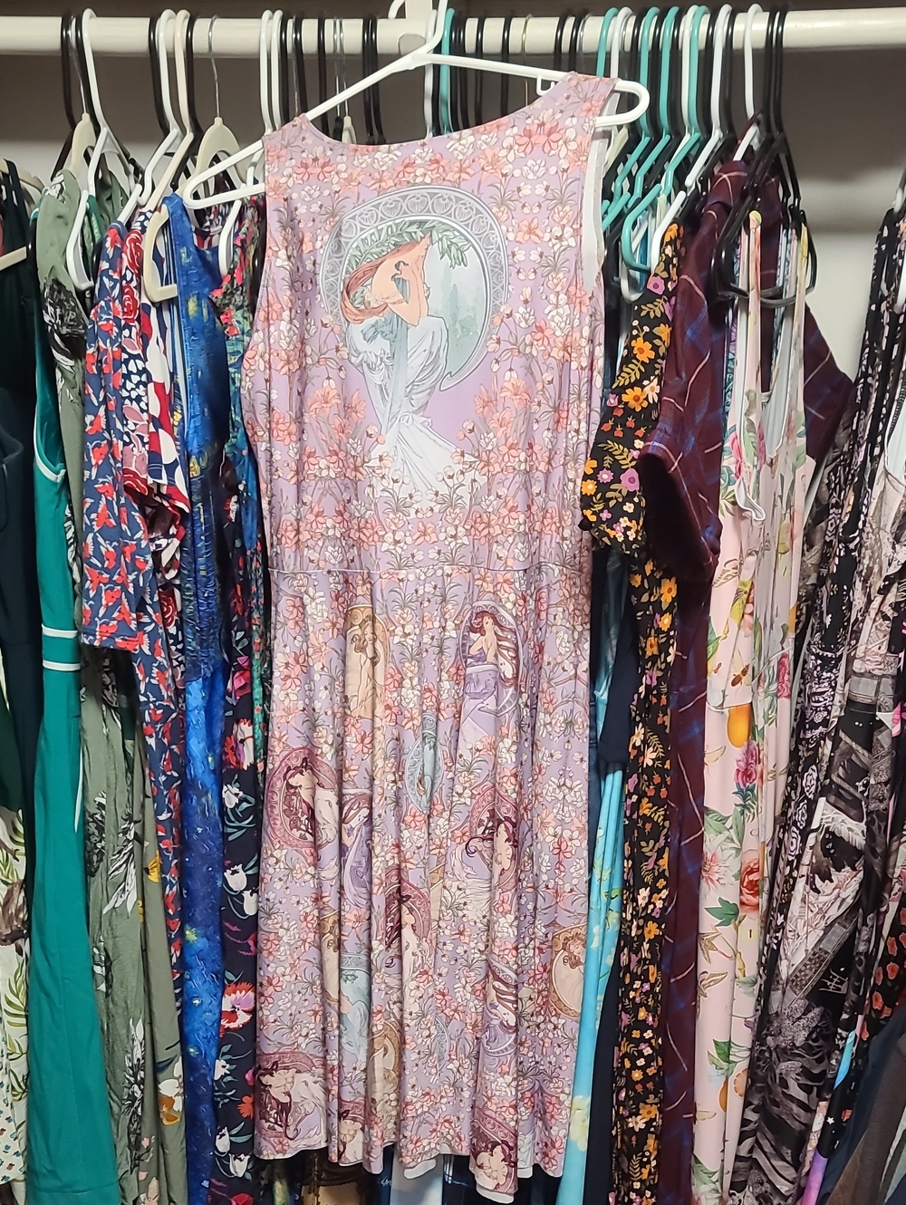Blackmilk Dress Mucha The Arts Princess Dress Midi Large Pockets